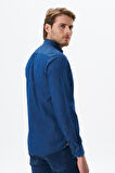 Arma Erkek Denim Jean Slim Fit / Dar Kesim Kot Dokuma Gömlek K9GKD1070 