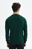 Arma Erkek Slim Fit Likralı Pamuklu Örme  V Yaka Triko Kazak K0KRO0854 