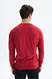 Arma Erkek Slim Fit Likralı Pamuklu Örme  V Yaka Triko Kazak K0KRO0854 