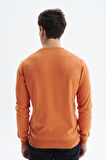 Arma Erkek Slim Fit Likralı Pamuklu Örme  V Yaka Triko Kazak K0KRO0854 
