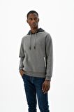 Arma Erkek Kanguru Cepli Kapüşonlu Sweatshirt 