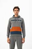 Arma Erkek Kanguru Cepli Kapüşonlu Sweatshirt 