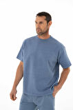 Arma Erkek Oversize Kısa Kollu Bisiklet Yaka Sweatshirt Y25344376401 
