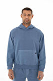Arma Erkek Oversize 2 İplik Kanguru Cepli Kapşonlu Sweatshirt Y25254376601 