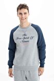 Arma Erkek Regular Fit Bisiklet Yaka Sweatshirt 