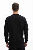 Arma Erkek Büyük Beden Bisiklet Yaka Sweatshirt 