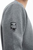 Arma Erkek Büyük Beden Bisiklet Yaka Sweatshirt 