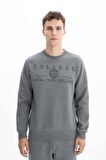 Arma Erkek Regular Fit Bisiklet Yaka Sweatshirt 