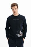 Arma Erkek Regular Fit Bisiklet Yaka Sweatshirt 