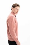 Arma Erkek Regular Fit Kazak Selanik Kumaş Polo Yaka Düğmeli Sweatshirt 