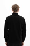 Arma Erkek Basic Regular Fit Dik Yaka Selanik Yarım Fermuarlı Sweatshirt 