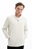 Arma Erkek Basic Regular Fit Dik Yaka Selanik Yarım Fermuarlı Sweatshirt 