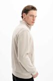 Arma Erkek Basic Regular Fit Dik Yaka Selanik Yarım Fermuarlı Sweatshirt 