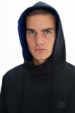 Arma Erkek Slim Fit Likralı Kanguru Cepli Kapşonlu Sweatshirt 