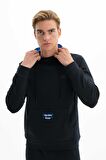 Arma Erkek Slim Fit Likralı Kanguru Cepli Kapşonlu Sweatshirt 