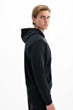 Arma Erkek Slim Fit Likralı Kanguru Cepli Kapşonlu Sweatshirt 