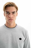 Arma Erkek Regular Fit Selanik Kumaş Bisiklet Yaka Sweatshirt 