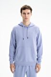 Arma Erkek Regular Fit Şardonsuz 3 İplik Kapşonlu Sweatshirt 