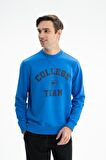 Arma Erkek Regular Fit Şardonsuz 3 İplik Bisiklet Yaka Sweatshirt 
