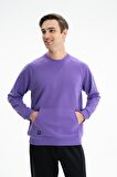 Arma Erkek Regular Fit Şardonsuz 3 İplik Kanguru Cepli Bisiklet Yaka Sweatshirt 