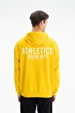 Arma Erkek Oversize Kanguru Cepli Şardonsuz 3 İplik Kapşonlu Sweatshirt 