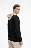 Arma Erkek Oversize Şardonsuz 3 İplik Kanguru Cepli Kapşonlu Sweatshirt 