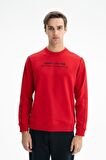 Arma Erkek Regular Fit Şardonsuz 3 İplik Bisiklet Yaka Sweatshirt 