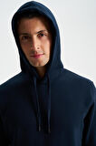 Arma Şık Erkek Regular Fit Basic 3 İplik Şardonlu Kanguru Cepli Kapüşonlu Sweatshirt 