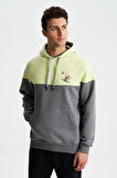 Arma Erkek Pamuklu Regular Fit 3 İplik Şardonlu Kanguru Cepli Sweatshirt 