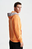 Arma Erkek Regular Fit 3 İplik Şardonlu Sol Kol Kapak Kanguru Cepli Kapüşonlu Sweatshirt 