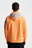 Arma Erkek Regular Fit 3 İplik Şardonlu Sol Kol Kapak Kanguru Cepli Kapüşonlu Sweatshirt 