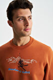 Arma Erkek Regular Fit 3 İplik Şardonlu Pamuklu Bisiklet Yaka Sweatshirt 