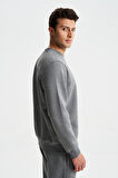 Arma Erkek Regular Fit 3 İplik Şardonlu Pamuklu Bisiklet Yaka Sweatshirt 