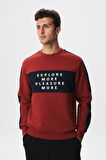 Arma Erkek Regular Fit Yazılı Şardonlu 3 İplik Bisiklet Yaka Sweatshirt K28124602601 
