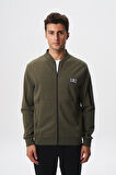 Arma Erkek Slim Fit Scuba Su Geçirmeyen Kumaş Basic Kol Cepli Tam Fermuar Kolej Yaka Sweatshirt K28324988301 