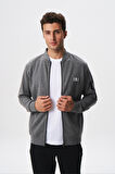 Arma Erkek Slim Fit Scuba Su Geçirmeyen Kumaş Basic Kol Cepli Tam Fermuar Kolej Yaka Sweatshirt K28324988301 