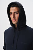 Arma Erkek Slim Fit Basic Kanguru Cepli Su Geçirmeyen Scuba Kumaş İnterlok Kapşonlu Sweatshirt K28254988601 