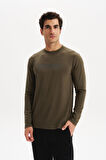 Arma Erkek Slim Fit Çift Taraflı İnce İnterlok Modal Karışımlı Bisiklet Yaka Sweatshirt K30124989302 