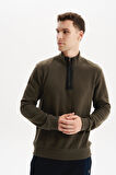 Arma Erkek Regular Fit Yarım Fermuar Dik Yaka Sweatshirt – Selanik Örme %65 Pamuk %35 Polyester K30554698102 