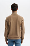 Arma Erkek Regular Fit Selanik Kumaş Dik Yaka Fleto Cepli Basic Sweatshirt Kazak K30324698502 