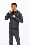 Arma Erkek Slim Fit Interlok Kapüşonlu Sweatshirt – Yandan Gizli Fermuarlı Cepli K30324989702 