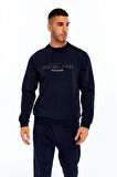 Arma Erkek Slim Fit Scuba Interlok Bisiklet Yaka Yazı Baskılı Sweatshirt K30124685002 