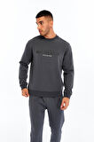 Arma Erkek Slim Fit Scuba Interlok Bisiklet Yaka Yazı Baskılı Sweatshirt K30124685002 