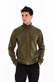 Arma Erkek Slim Fit Örme Interlok Basic Tam Fermuar Dik Yaka Sweatshirt – %80 Pamuk %14 Polyester %6 Elastan K30324989902 