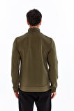 Arma Erkek Slim Fit Örme Interlok Basic Tam Fermuar Dik Yaka Sweatshirt – %80 Pamuk %14 Polyester %6 Elastan K30324989902 