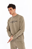 Arma Erkek Slim Fit Sweatshirt – Yazı Baskılı, Scuba Interlok, Bisiklet Yaka, Basic K30124685502 