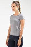 UMBRO VF-0063 PLY BASİC KADIN T-SHİRT / SPACE GREY