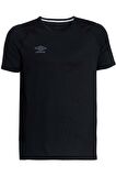 Umbro  Siyah Solo Training Erkek bisiklet Yaka Tişört TF-0167