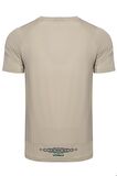 Umbro Erkek Gri Bej T-Shirt Tf-0167 Kısa Kol Spor Tişört Tf-0167