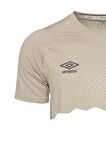 Umbro Erkek Gri Bej T-Shirt Tf-0167 Kısa Kol Spor Tişört Tf-0167